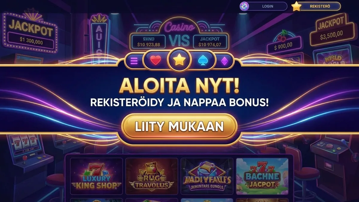 Rekisteröidy bonuksella